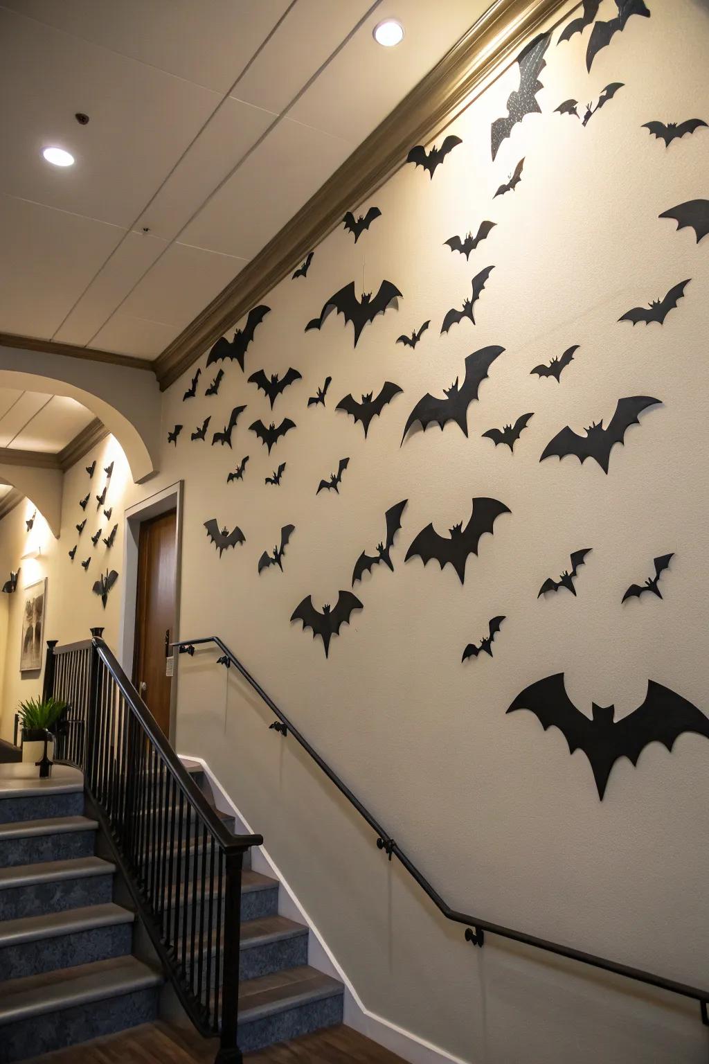 Bats taking flight inside the home