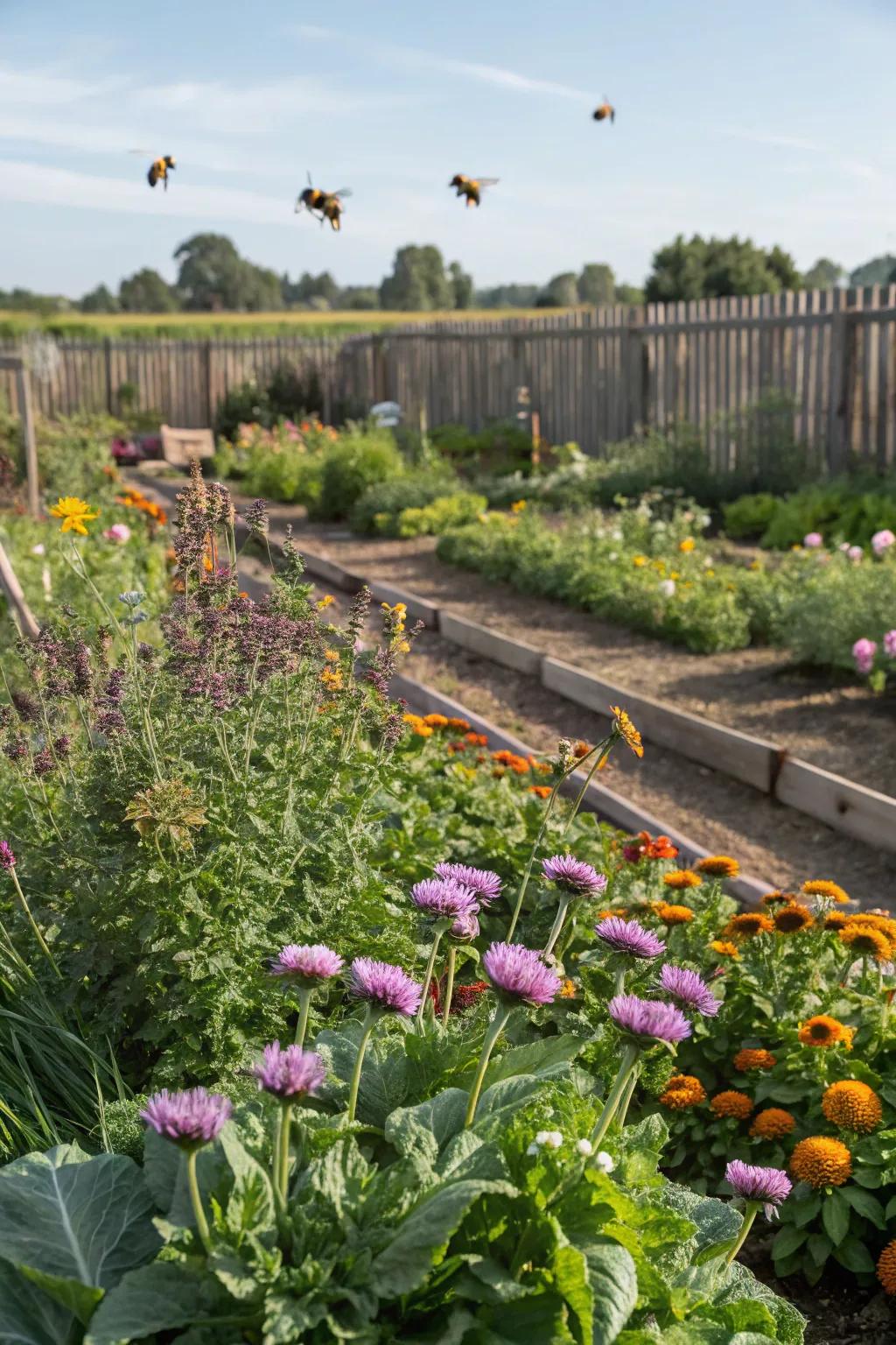 Pollinators bring life and productivity to your vegetable garden.