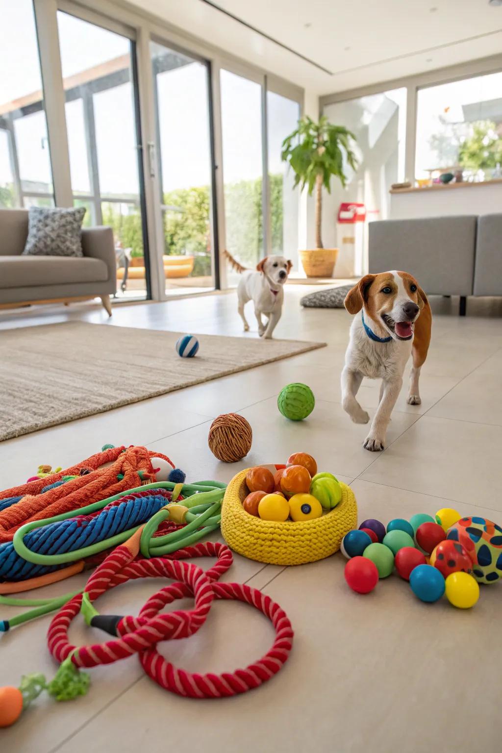 A fun and engaging indoor play zone for your dog.