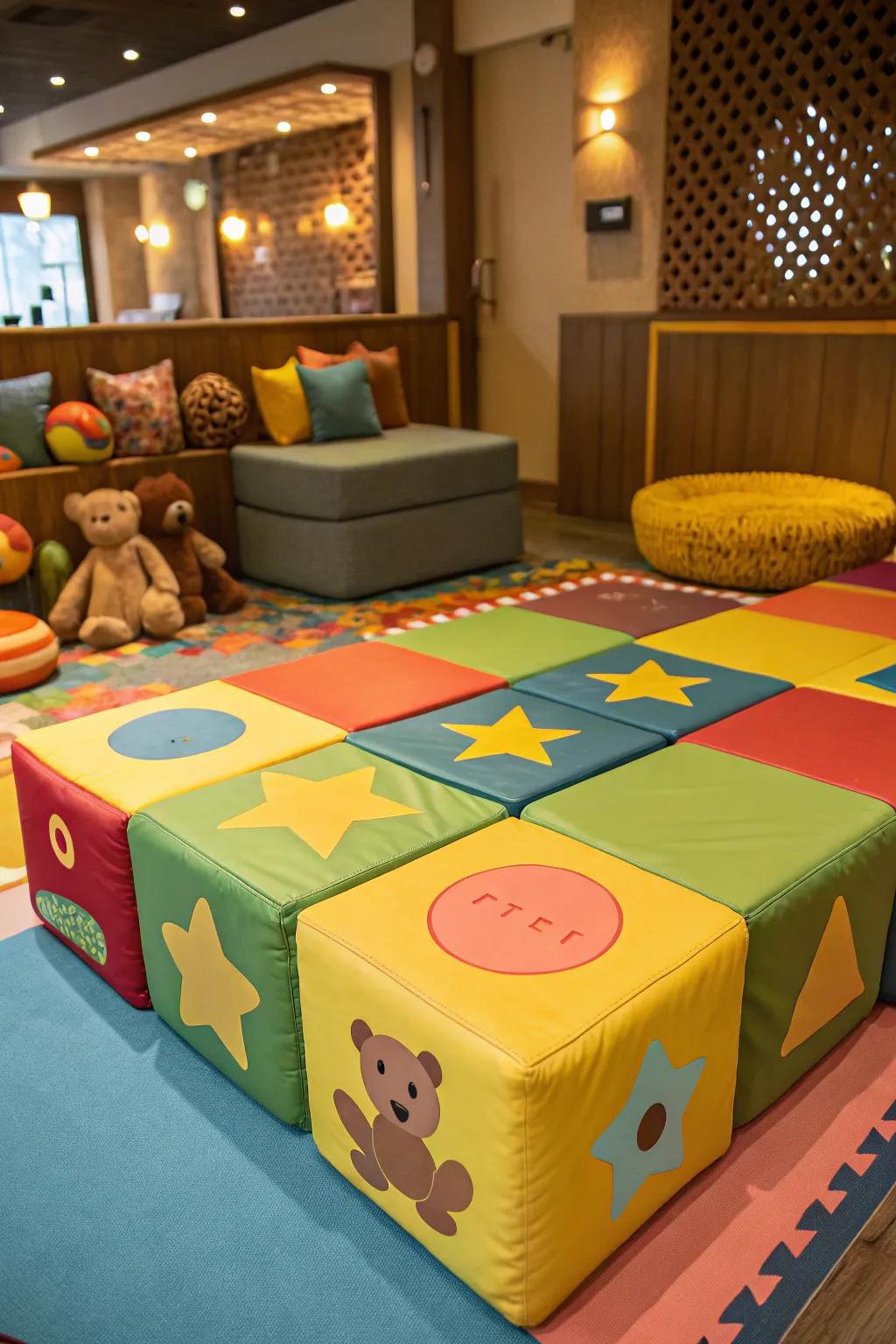 Soft play areas provide a safe environment for active toddlers.