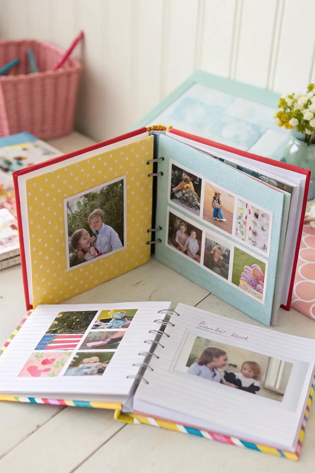 Memory books help preserve cherished moments of twinhood.