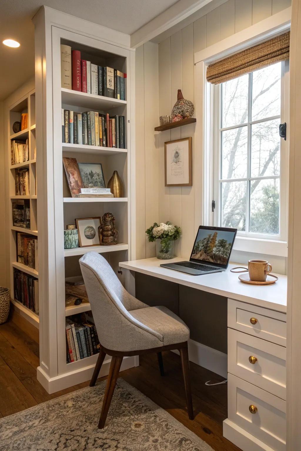 Private nooks offer a peaceful retreat for individual work.