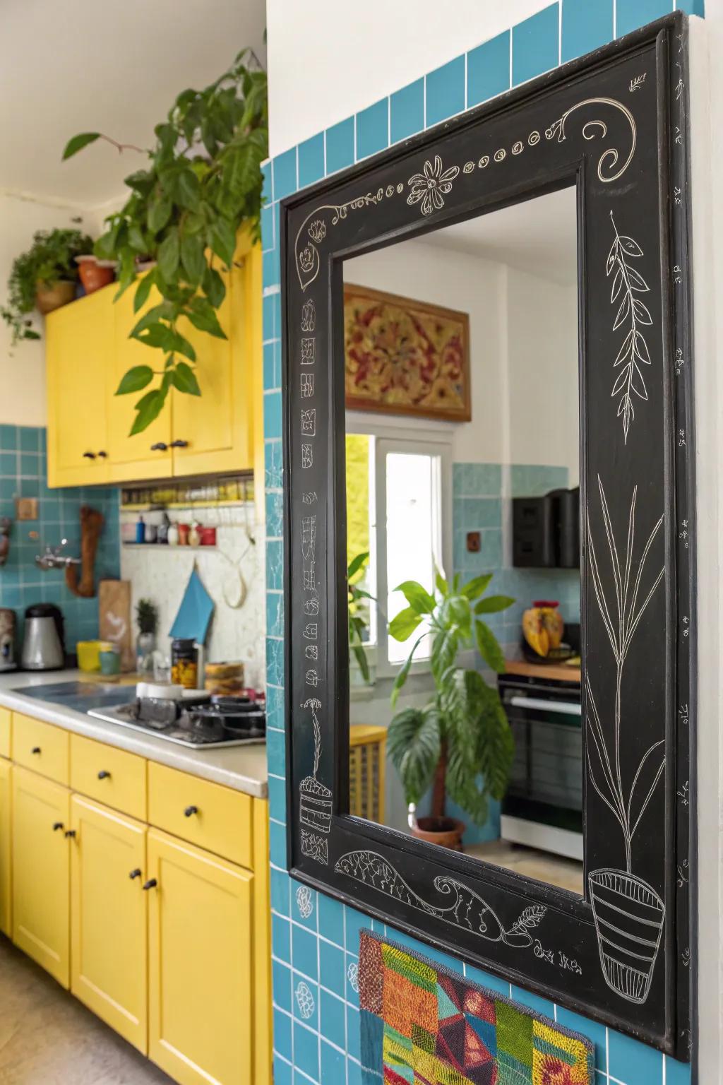 Chalkboard paint turns your frame into a fun, interactive piece.