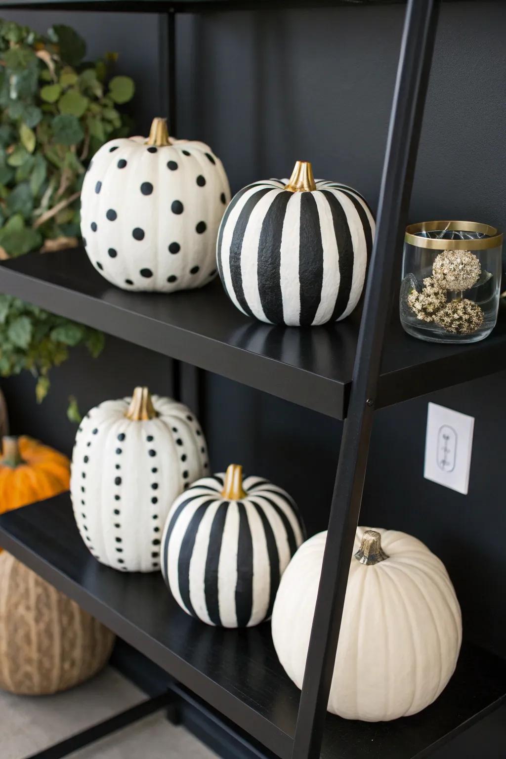 Classic black and white designs bring timeless elegance to your decor.