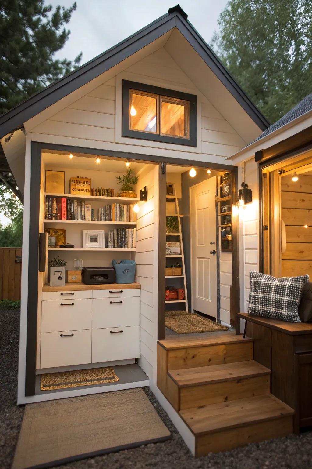 Maximizing space efficiently keeps your small house functional and stylish.