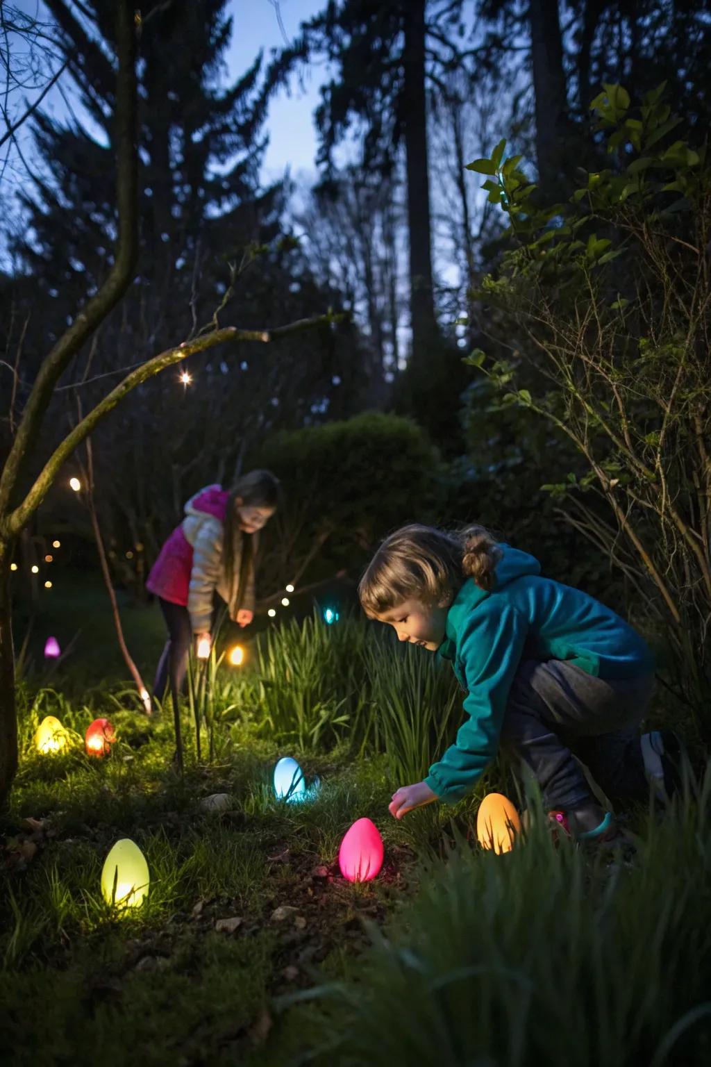 A captivating glow-in-the-dark Easter egg hunt.