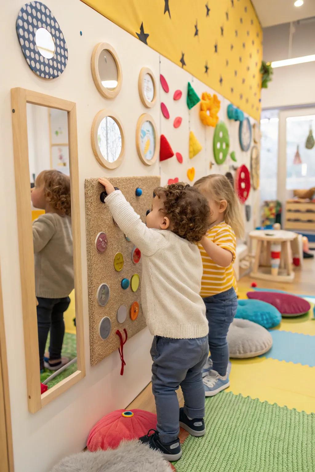 Engage the senses with a dynamic sensory wall.