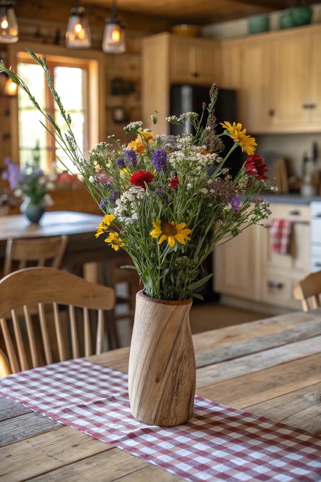 Bring rustic charm to your dining experience.