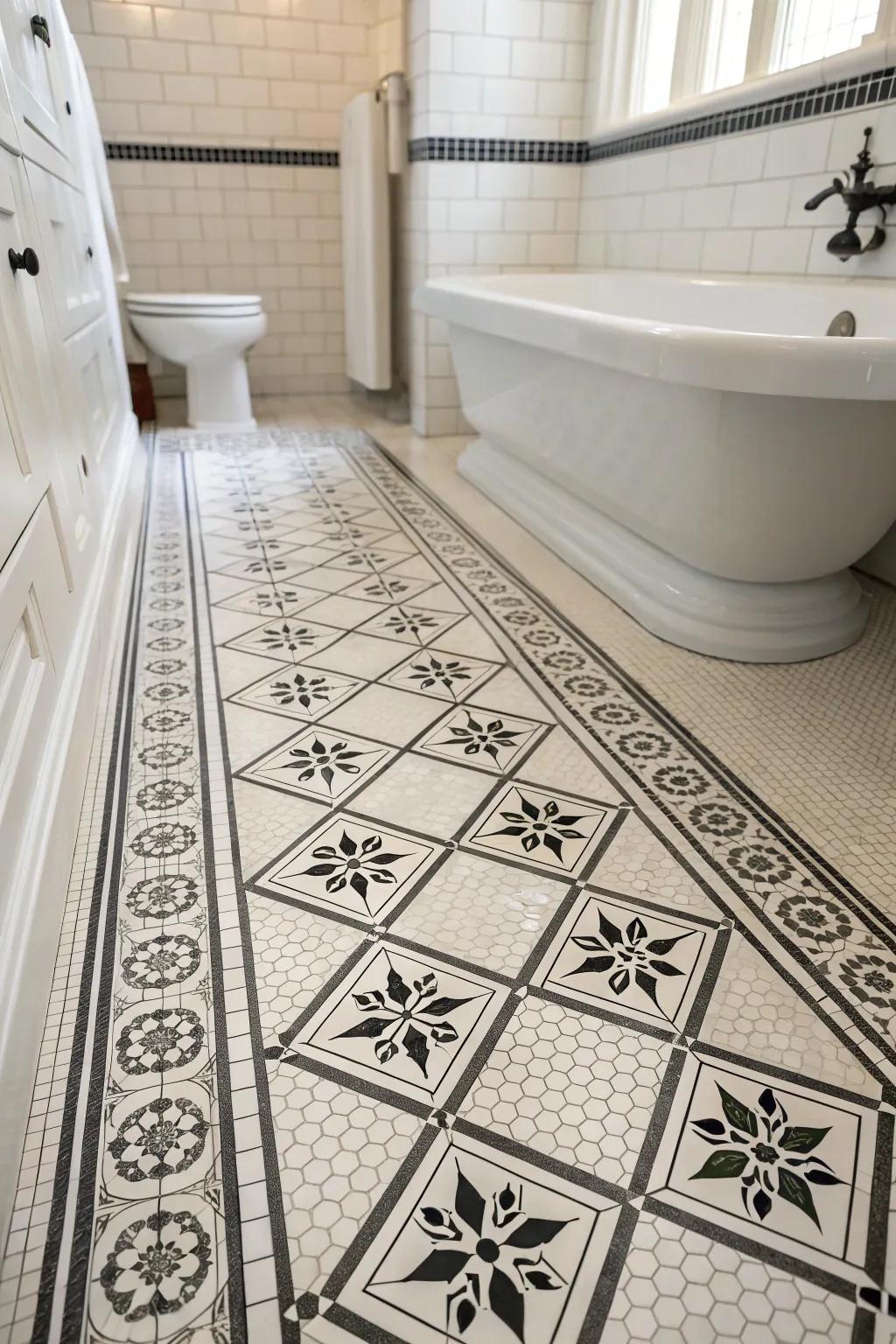 Mosaic tiles bring vintage charm to your space.