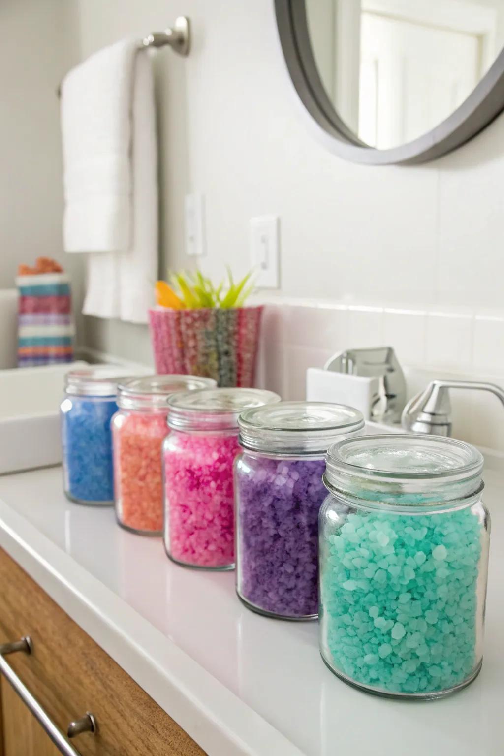 DIY bath salts for a luxurious at-home spa experience.