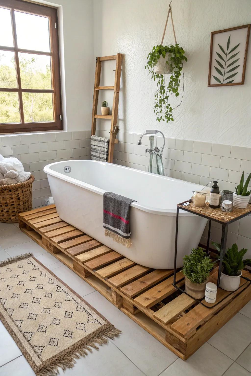 Get creative and hands-on with your very own DIY bathtub frame.