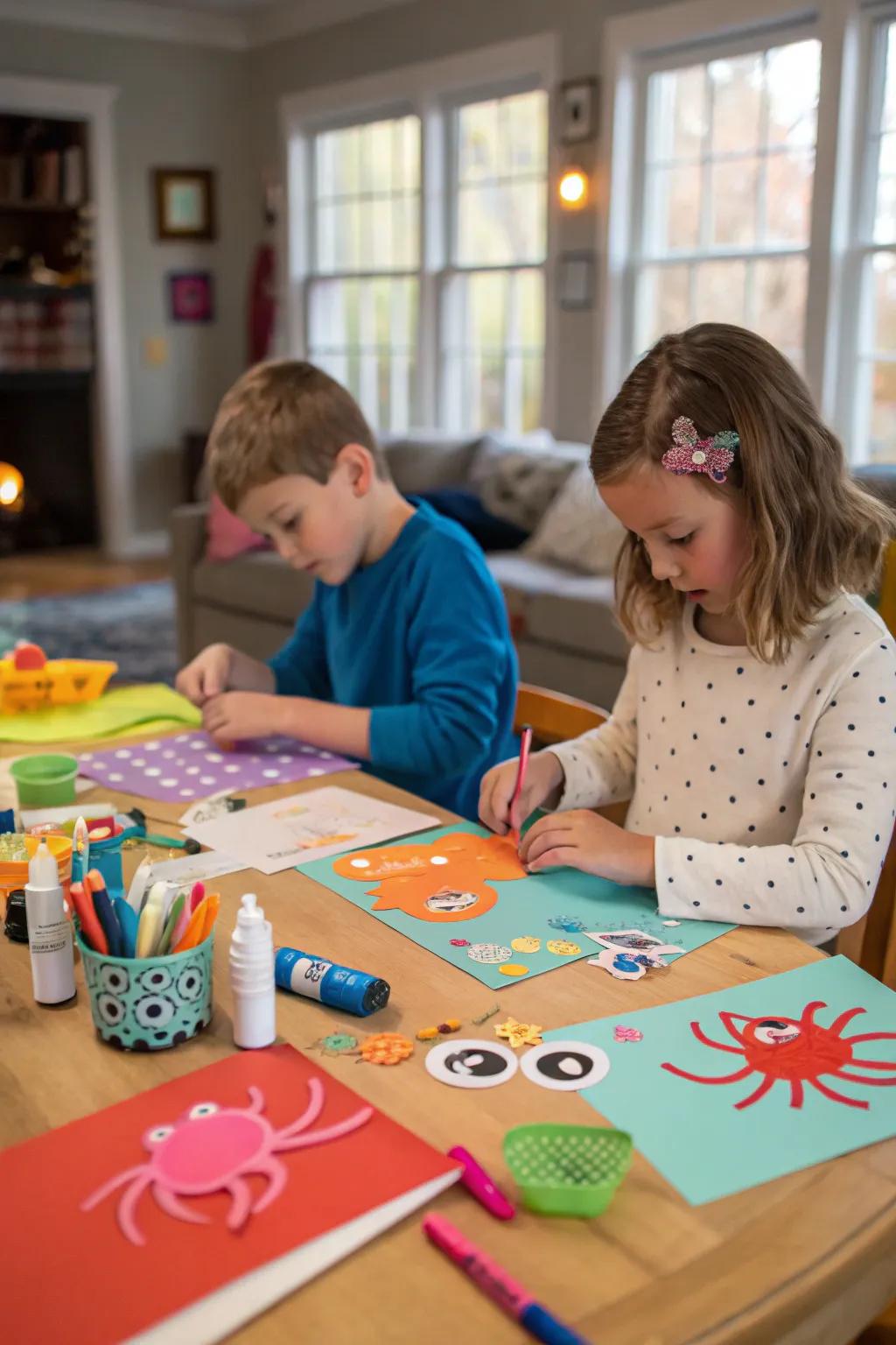 Creative sea creature crafts that double as party favors.