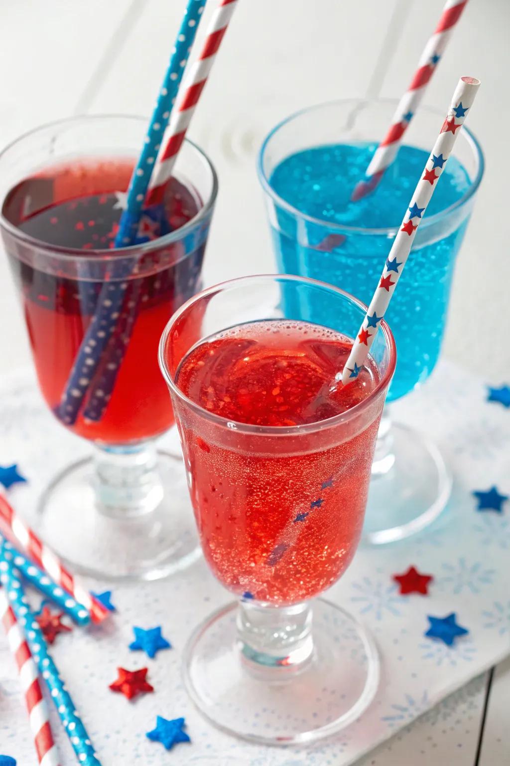 Themed drinks add a refreshing flair to the party.