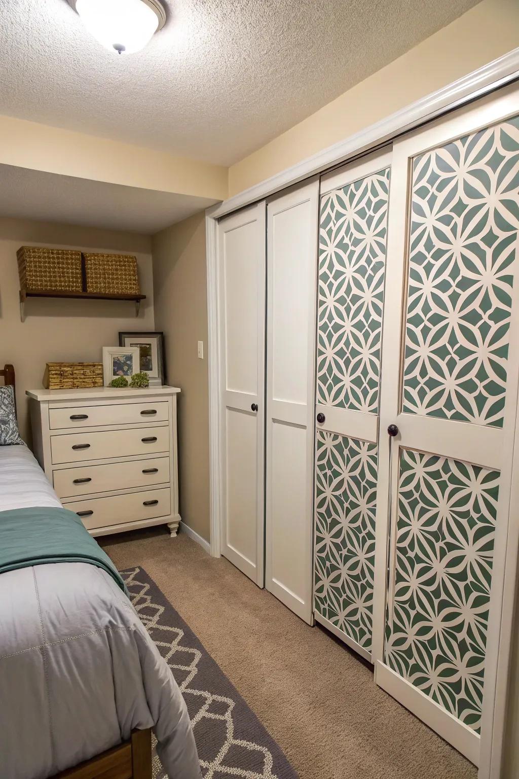 Bi-fold doors save space while adding style.