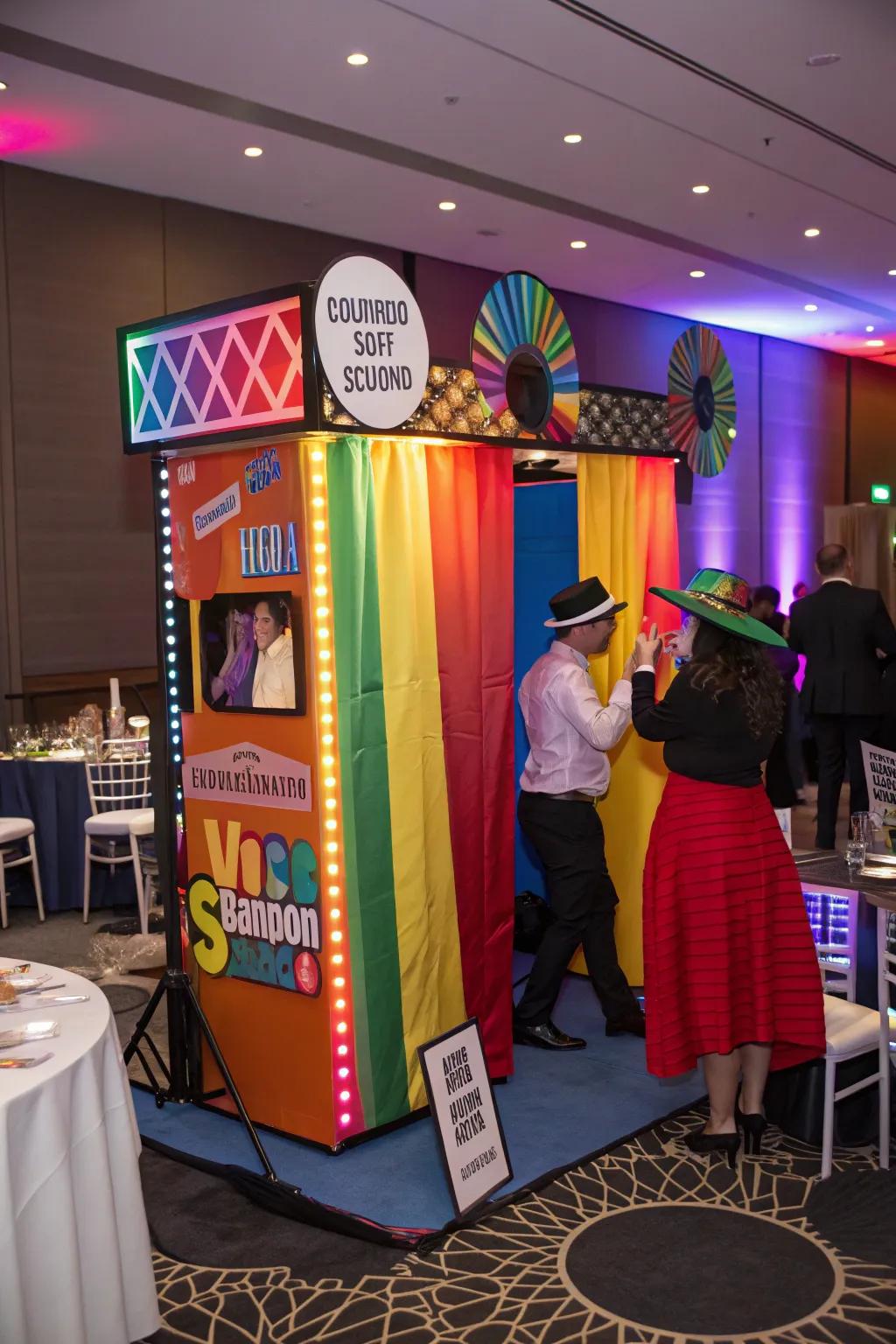 Interactive fun with a themed photo booth