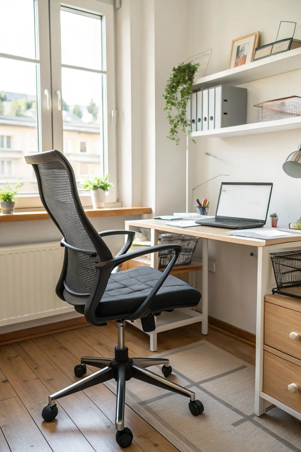 Ergonomic seating blending comfort with design.