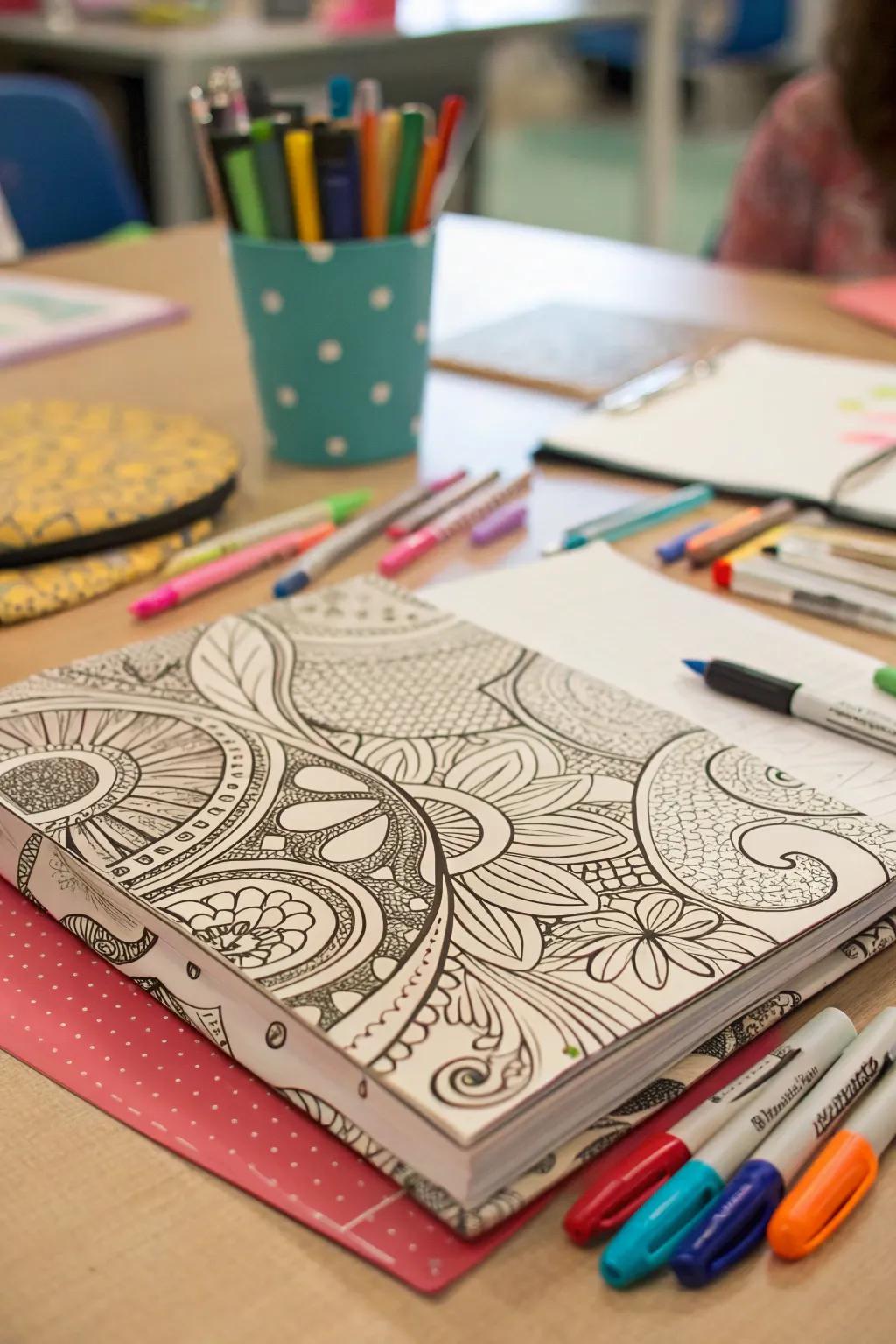 Sharpie art allows for endless creative expression on folders.