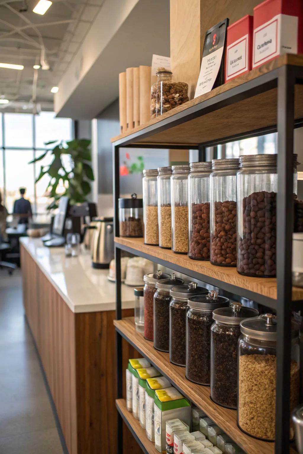 A library of flavors offers something for every coffee and tea lover.