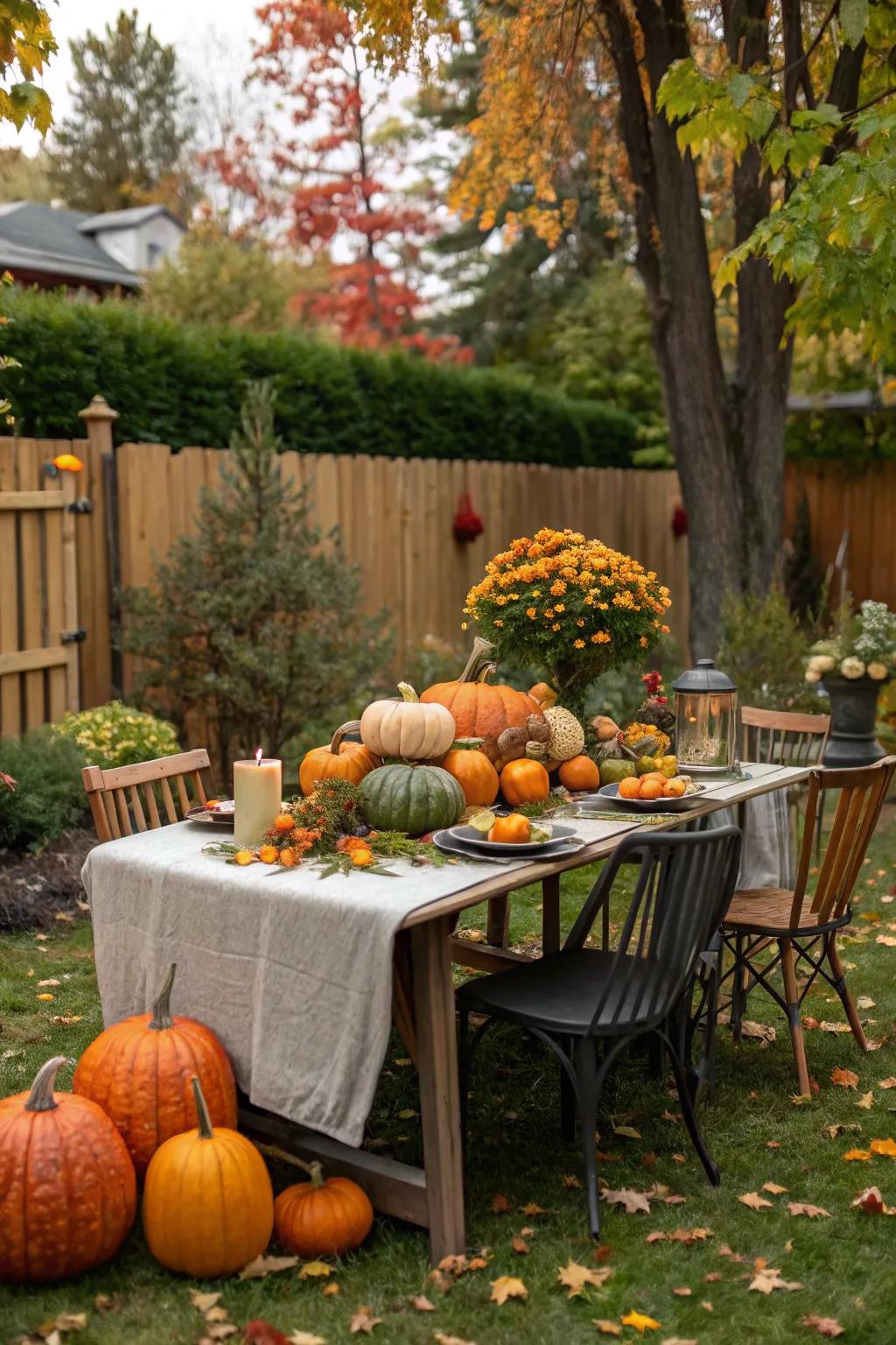 Seasonal themes bring warmth and festivity to your outdoor space.