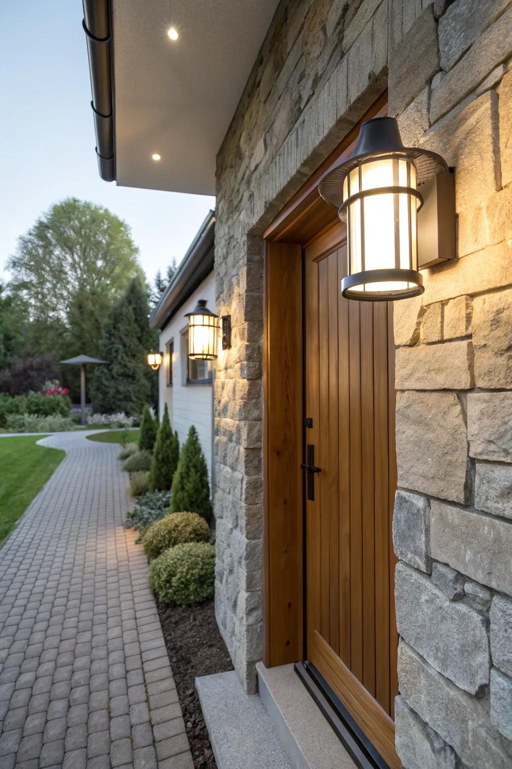 Combine safety and style with elegant security lights.