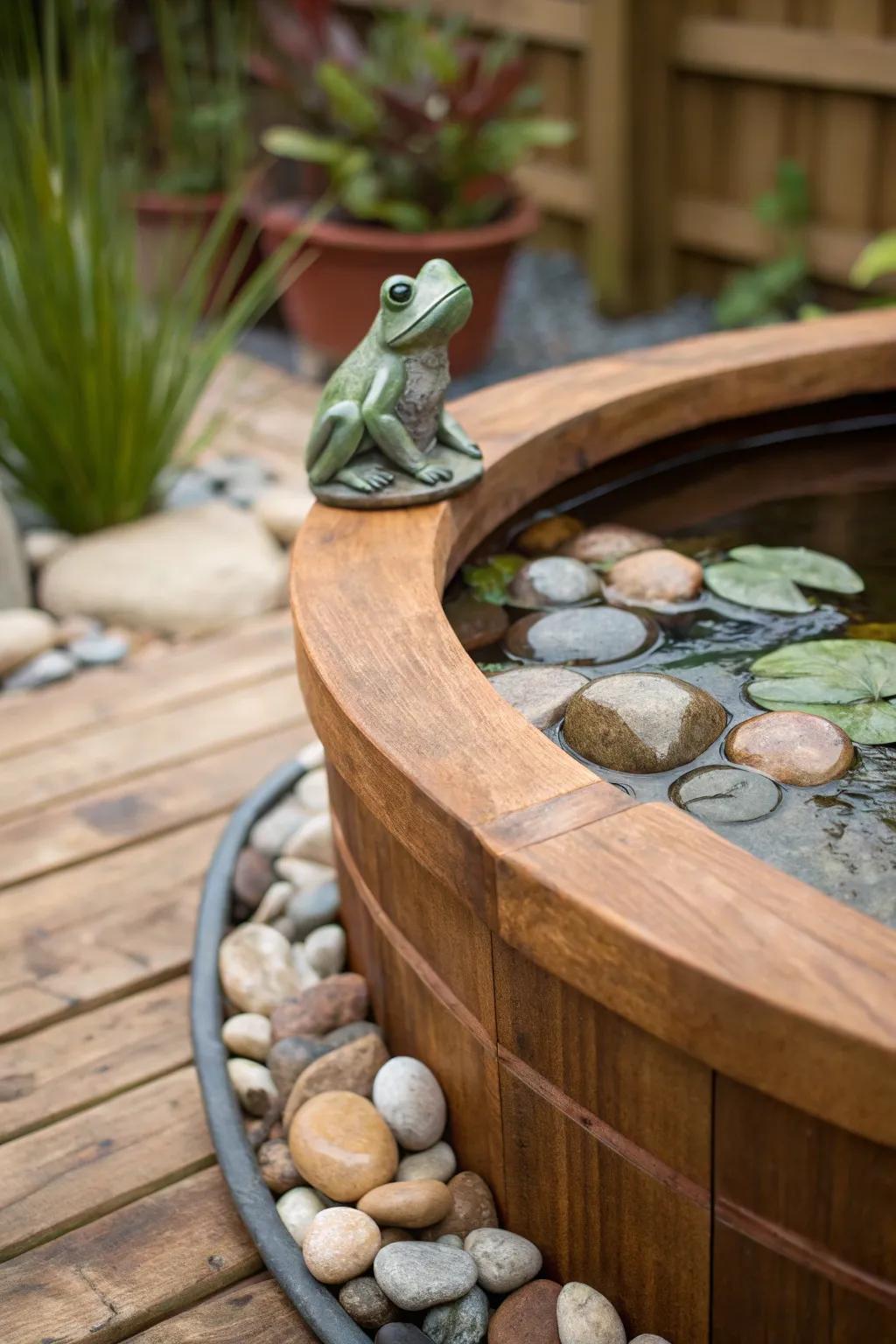 Add personality to your pond with fun and charming accents.