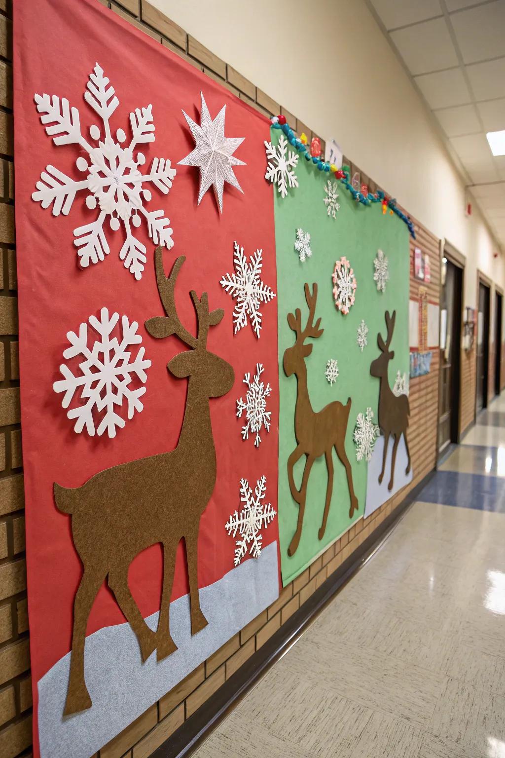 3D elements bring your reindeer board to life.