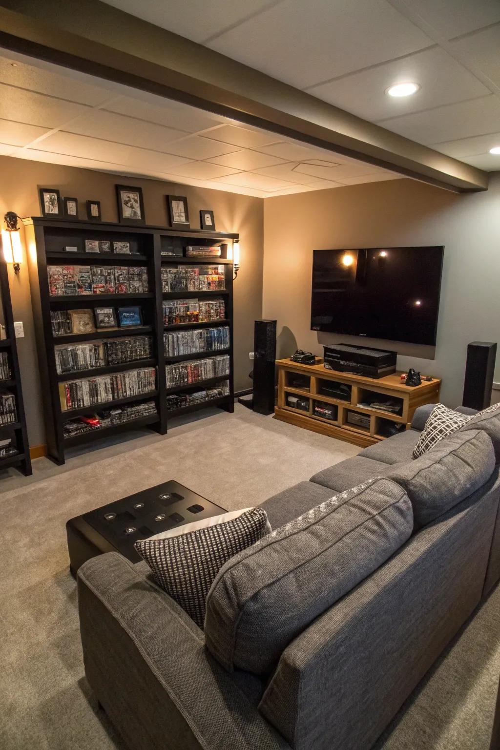 An entertainment setup is essential for enjoyment.