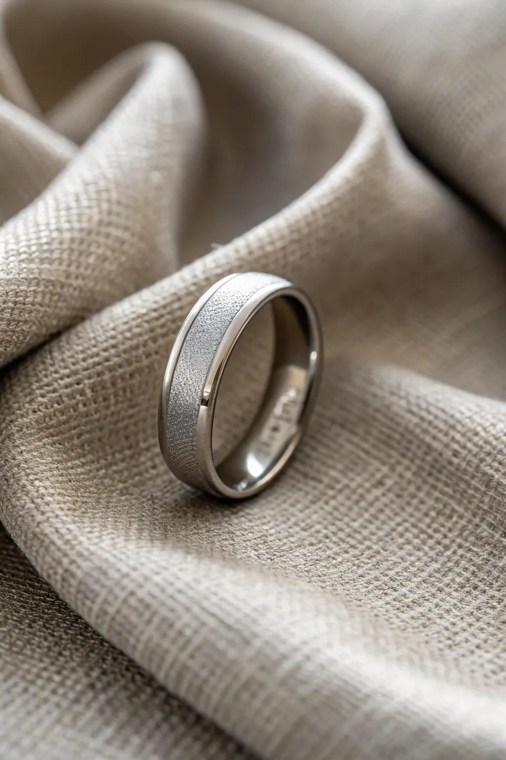 An elegant matte finish band showcasing subtle sophistication.