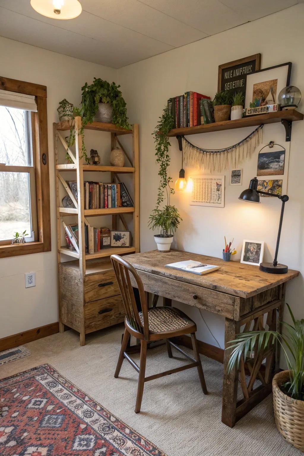 Creative use of existing furniture can lead to stunning, cost-effective office spaces.