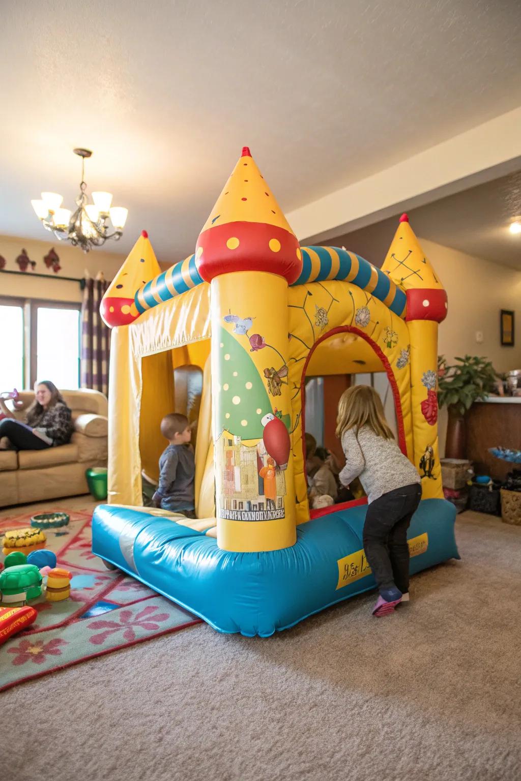 Bounce away with a delightful inflatable play zone.