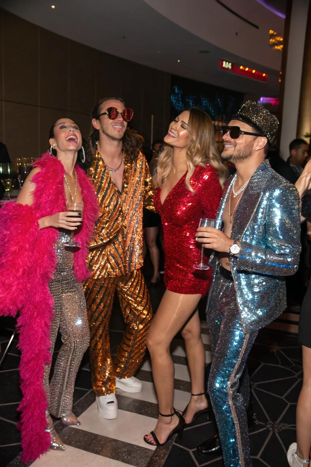 Invite guests to dress up in their finest Vegas-inspired outfits.