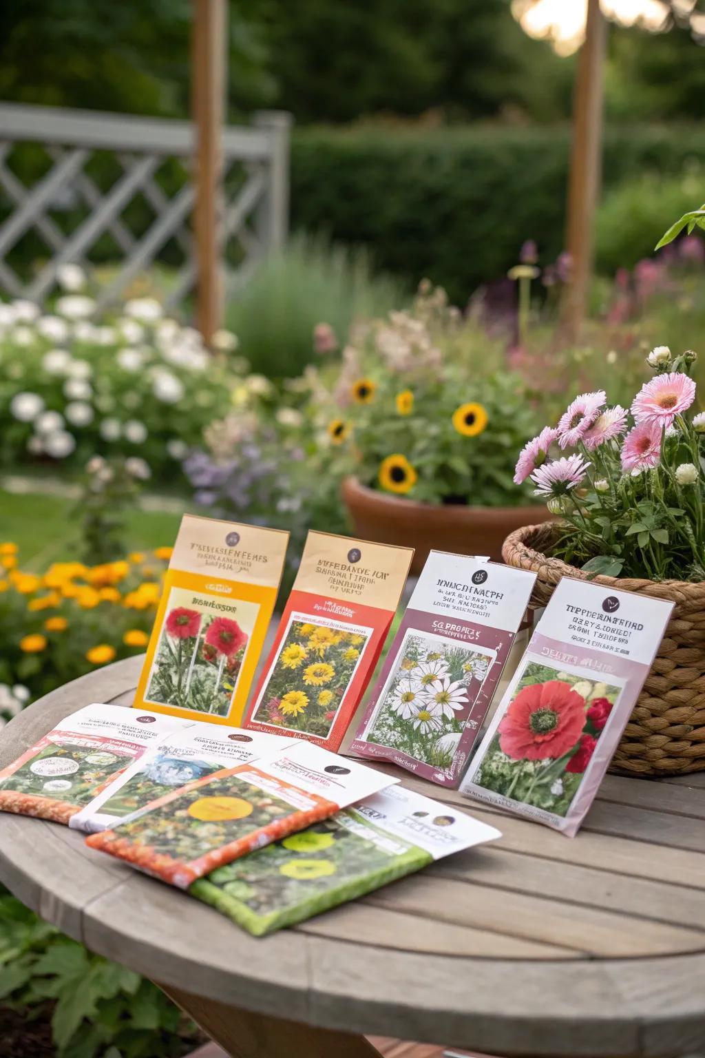 Wildflower seeds as a growing memory.