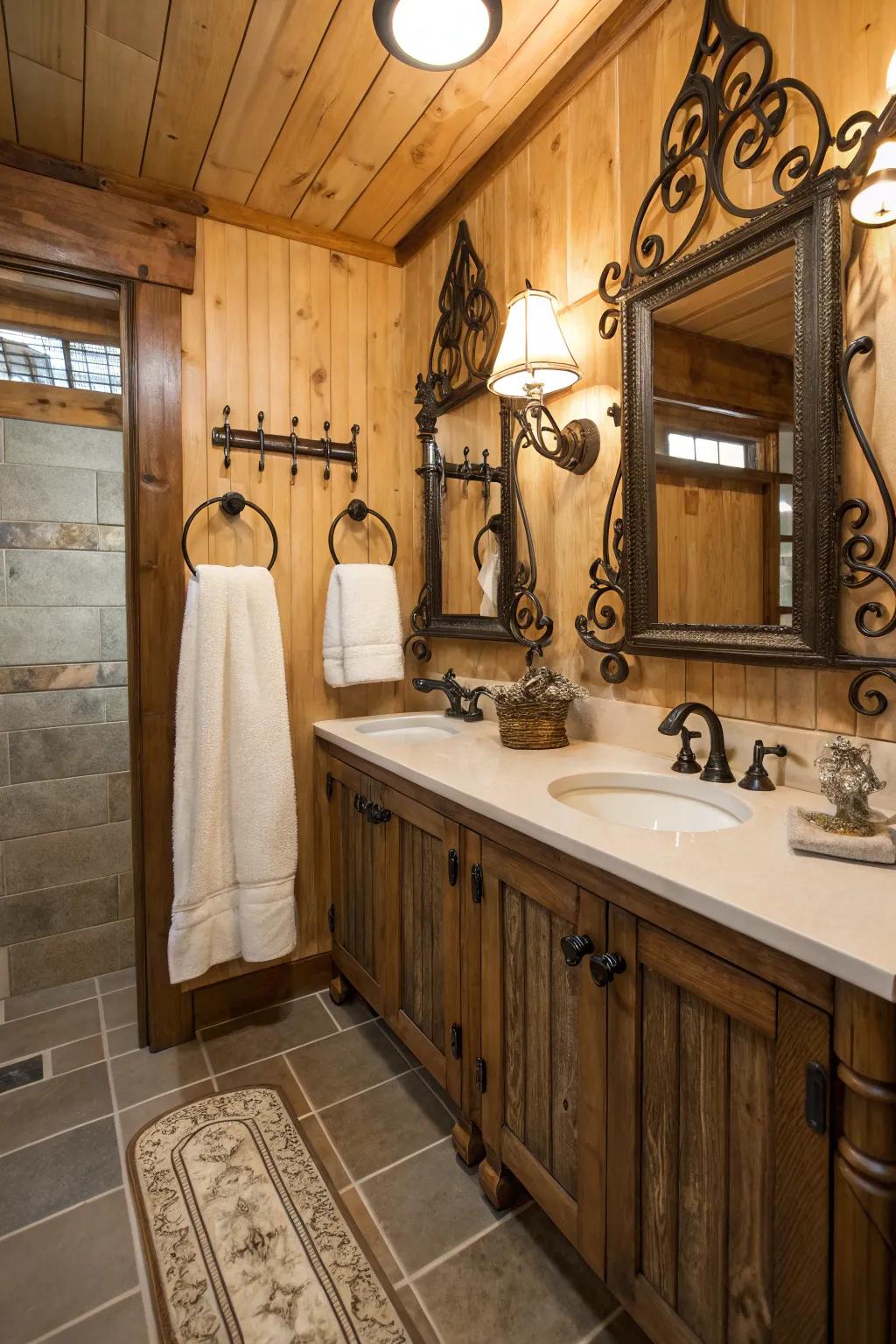 Architectural pieces bring history and charm to your bathroom.