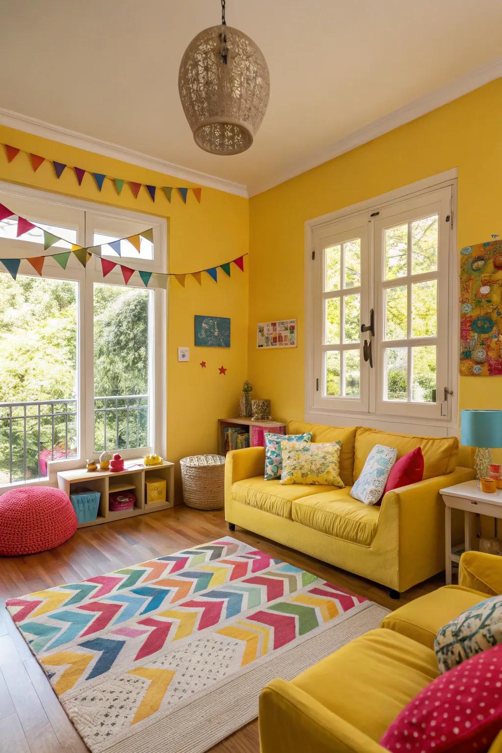 Brighten your space with vibrant yellow