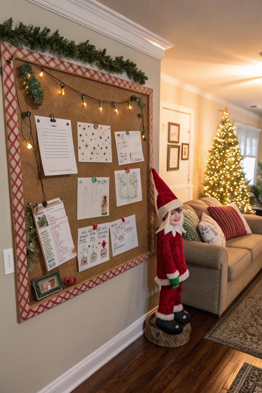 Keep the holiday spirit alive with an elf message board.