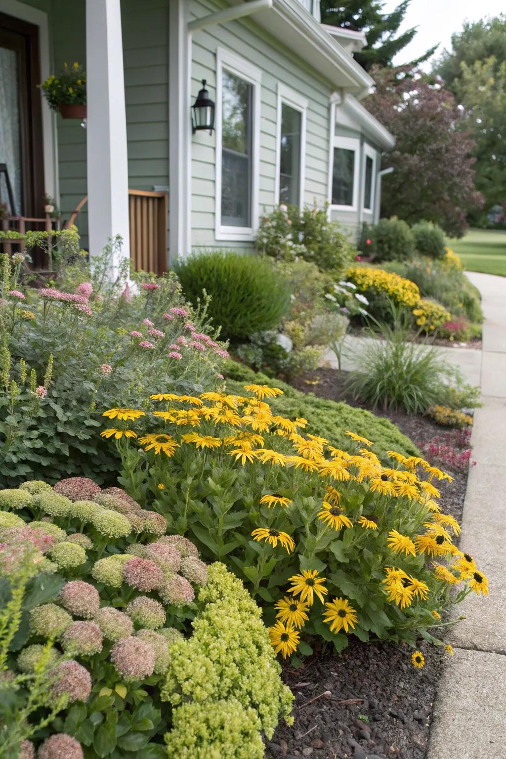 Choose easy-care perennials for a low-maintenance flower bed.