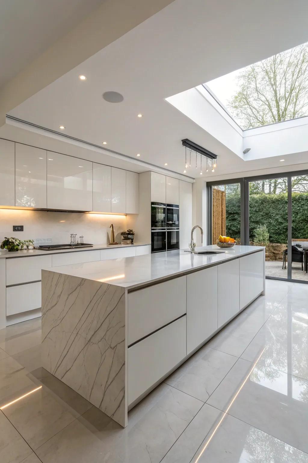 Porcelain worktops are a cutting-edge choice for any kitchen.