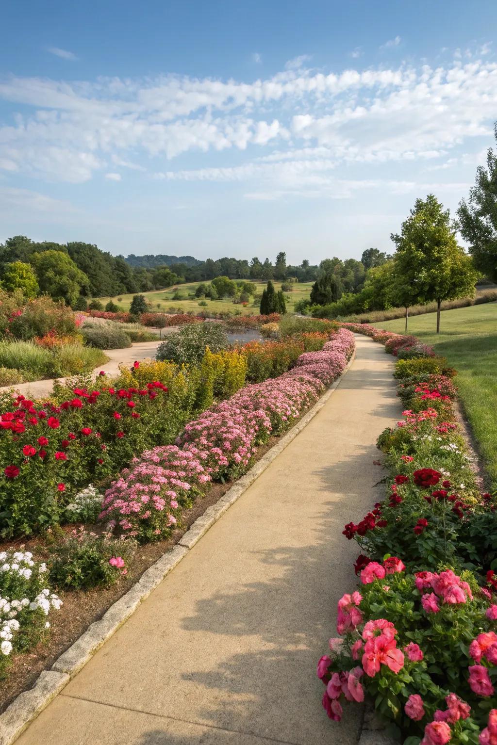 Practical and beautiful access paths in the garden.