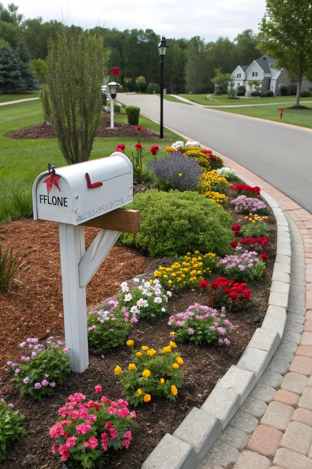 Mulch adds a clean and professional touch to your flower bed.