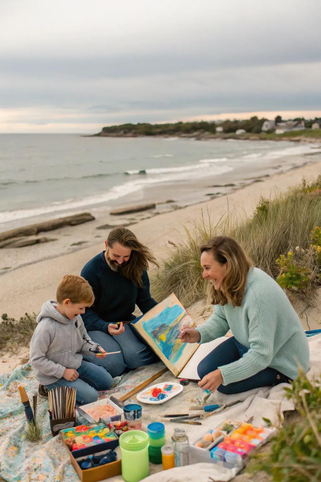 An inspiring art workshop by the sea in Maine.