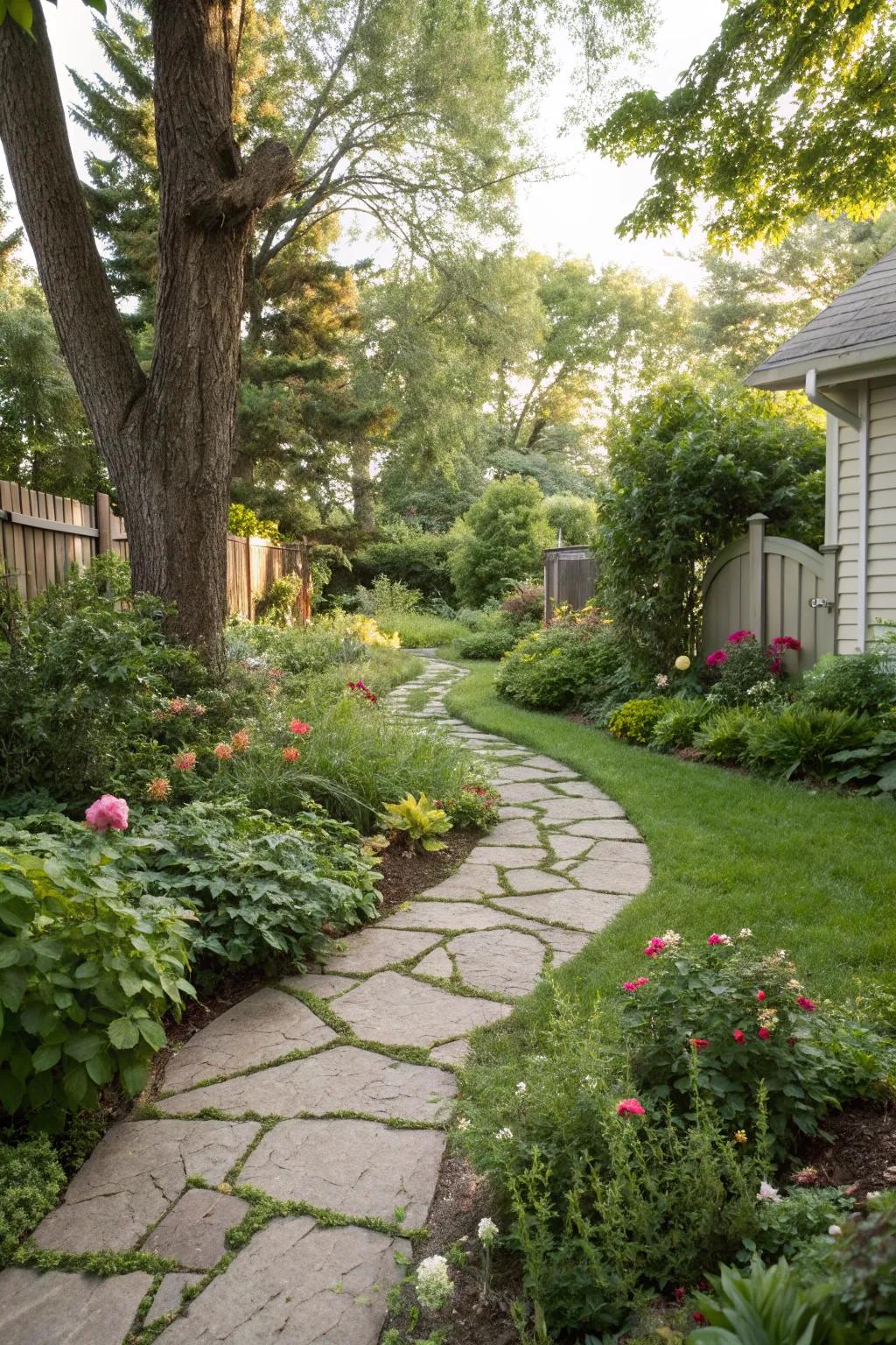 Pathways add structure and charm to your backyard design.