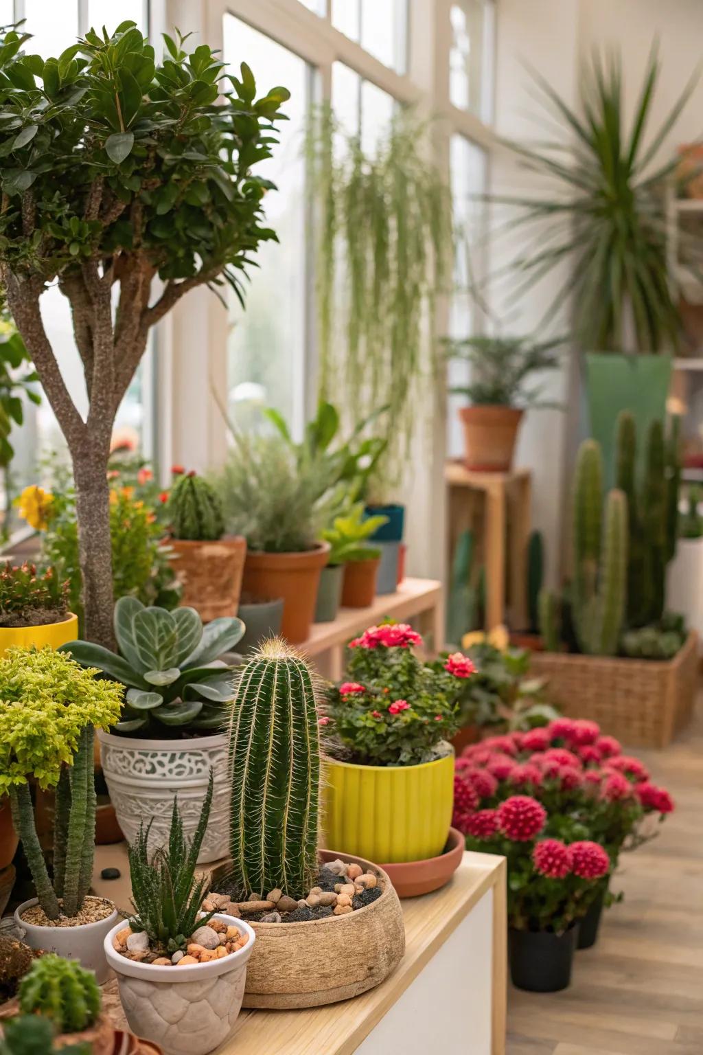 Succulents add a touch of greenery and life to any space.