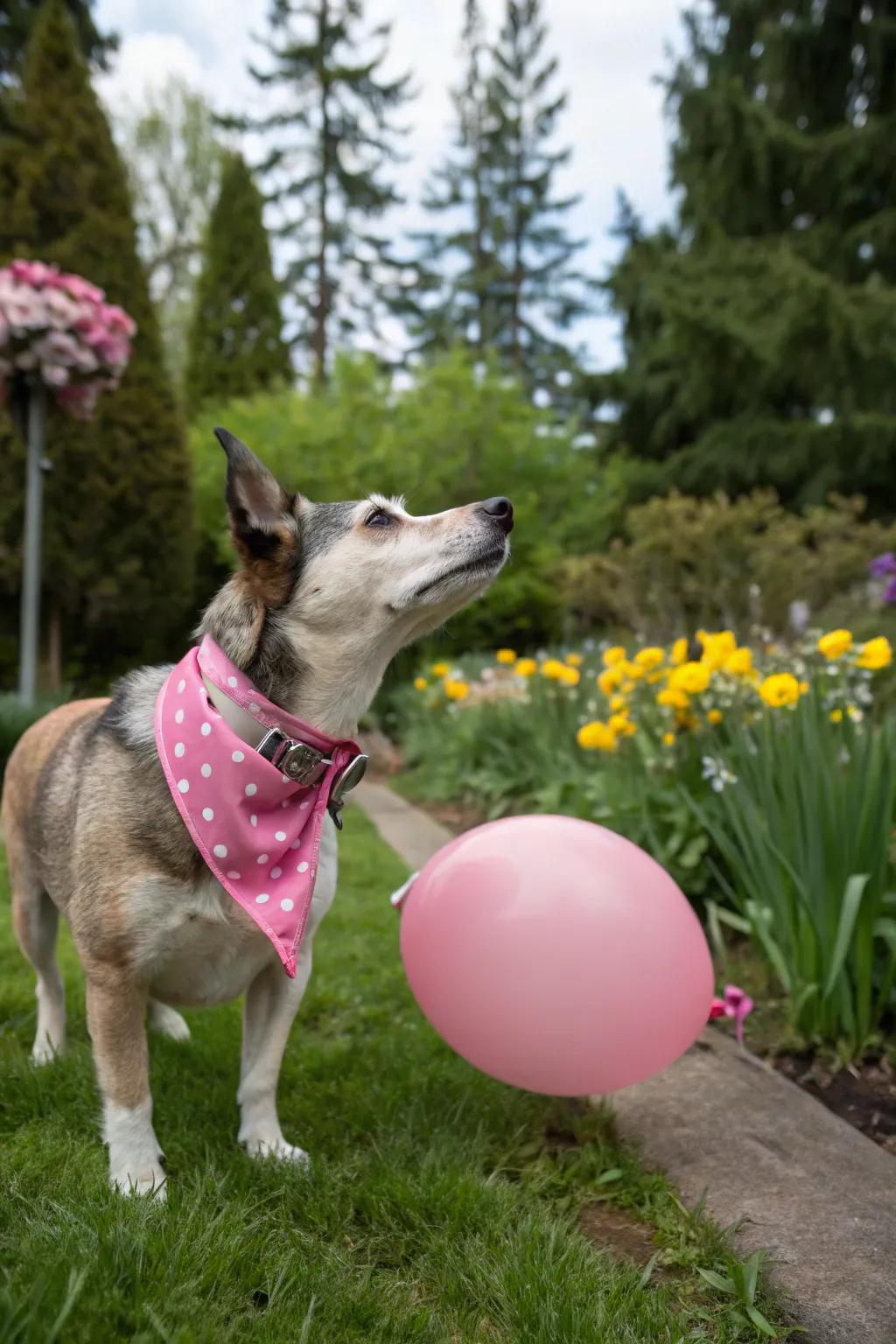 Pets make adorable participants in your gender reveal.