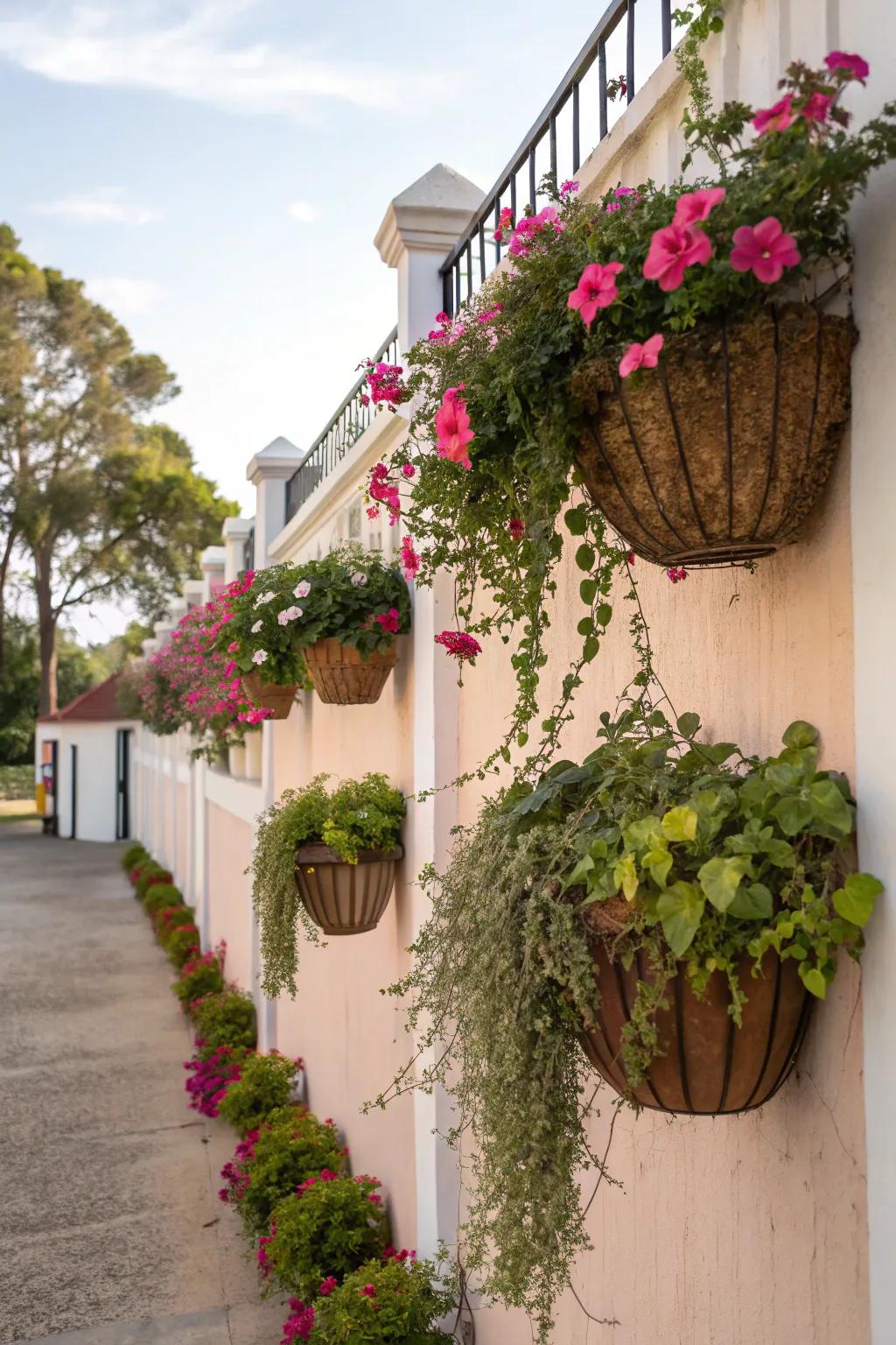 Enhance your space with versatile hanging baskets.