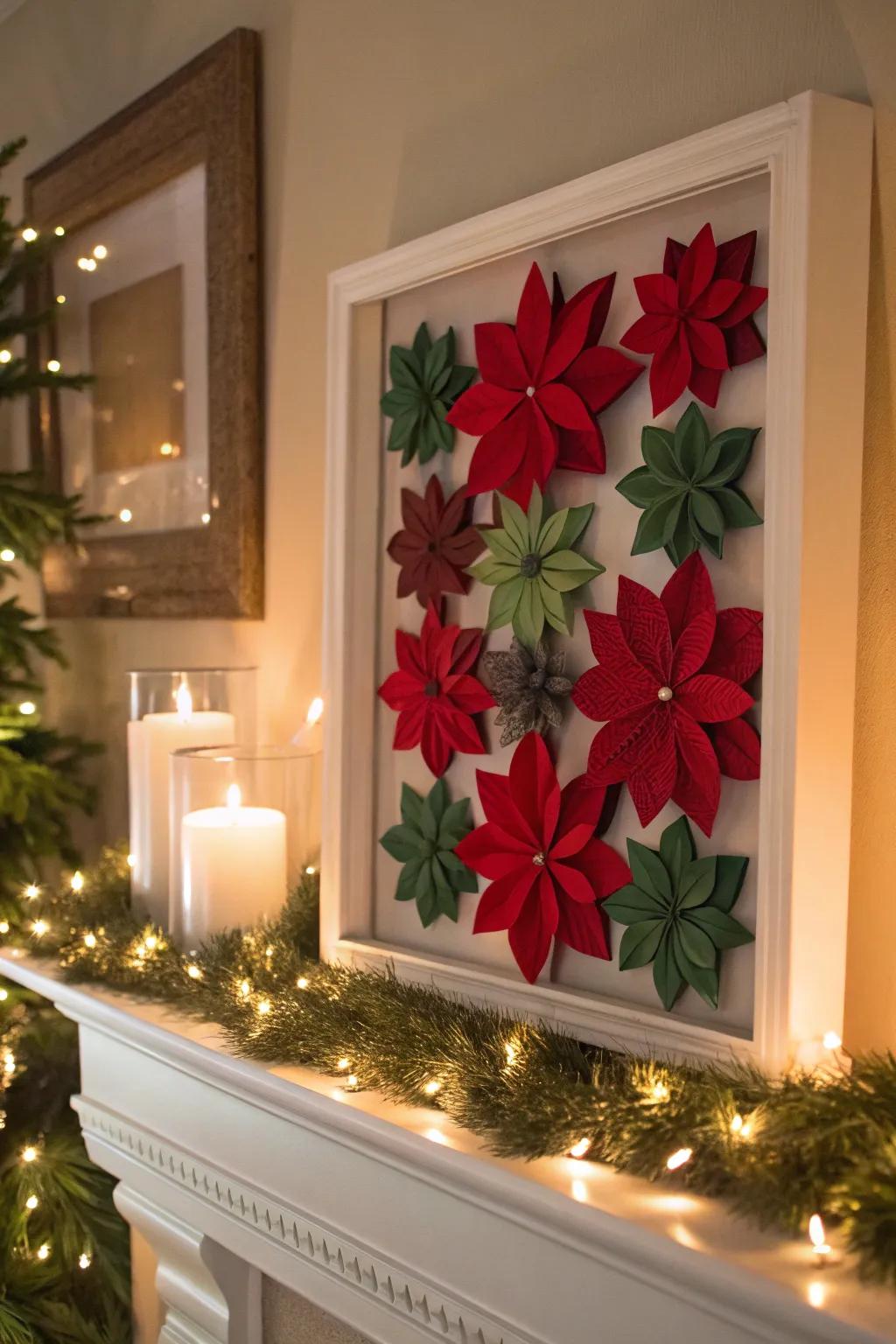 Festive shadow box brings holiday cheer to any room.