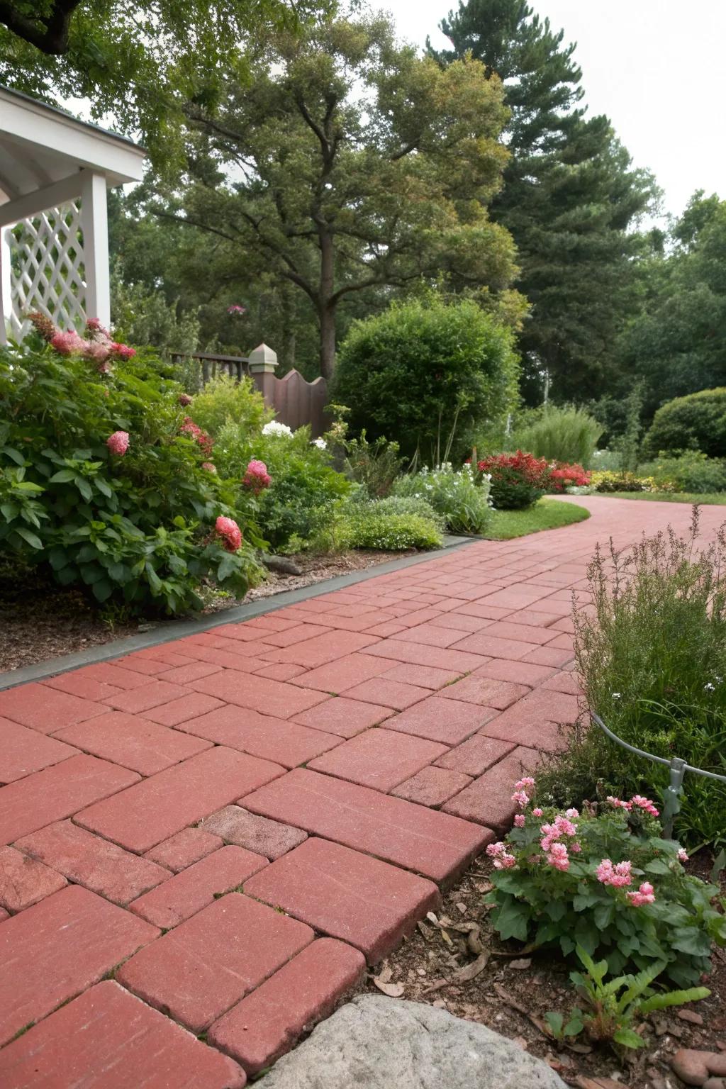 Let your garden embrace the patio for a harmonious look.