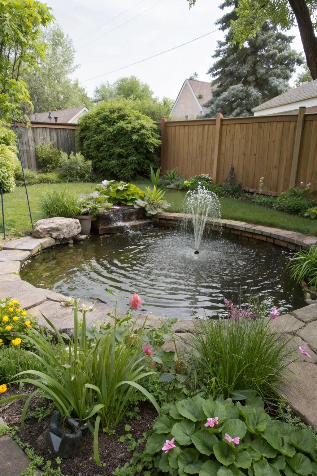 Water features add tranquility and beauty to any garden setting.