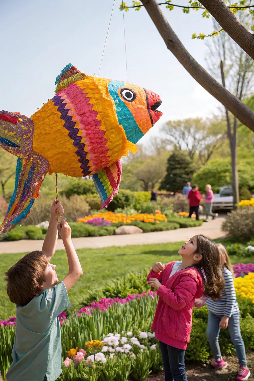 A piñata that promises a splash of fun and excitement.