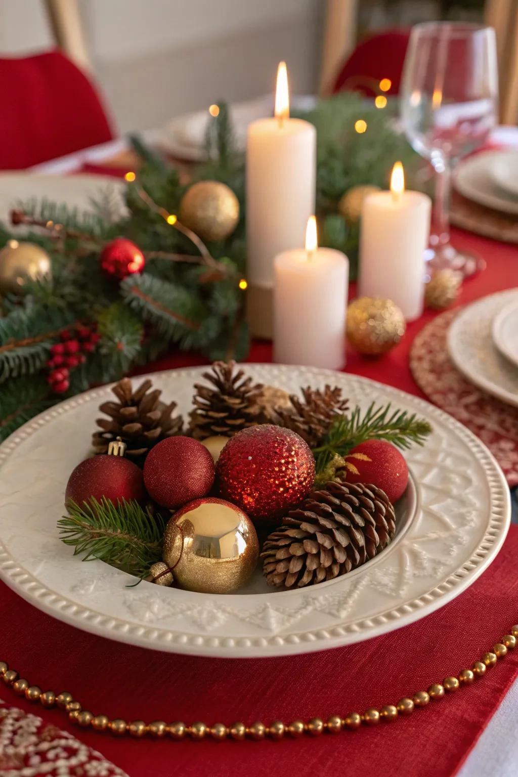 Celebrate the season with a festive holiday centerpiece.