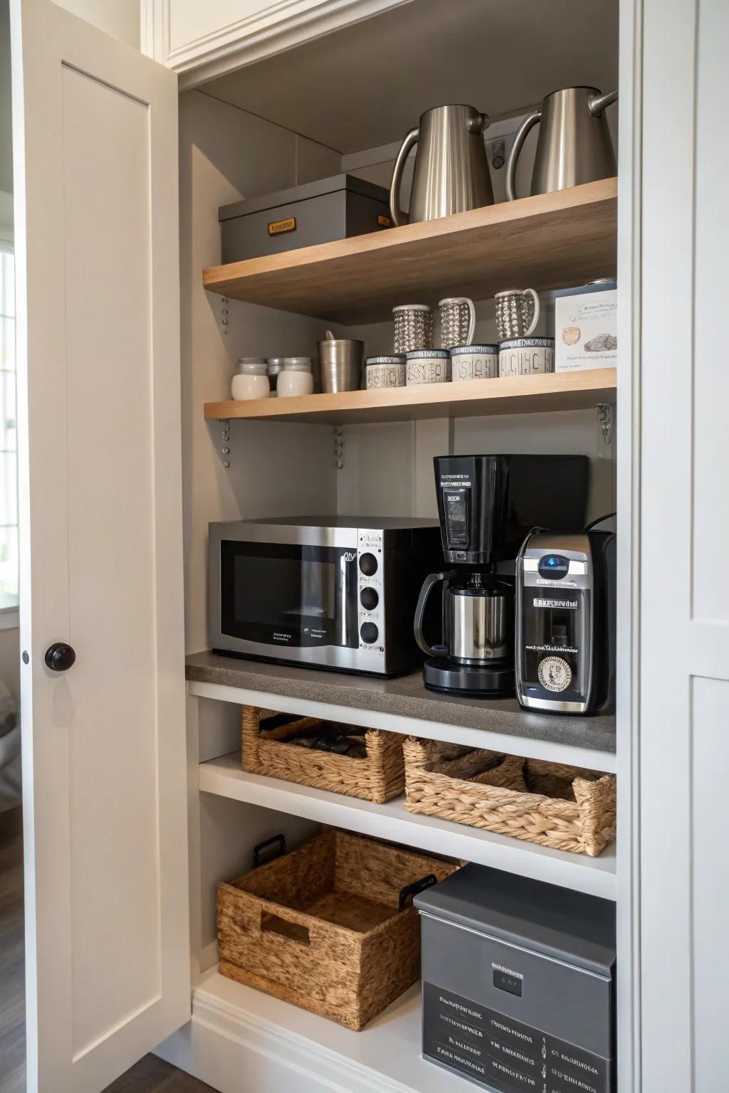 Integrate appliances for a streamlined kitchen.